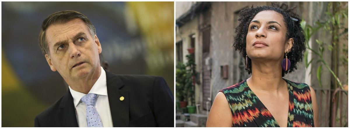 Certo Bolsonaro: quem mandou matar? (Foto: Esq.: Antonio Cruz - ABR / Dir.: Mídia Ninja) Certo Bolsonaro: quem mandou matar?
