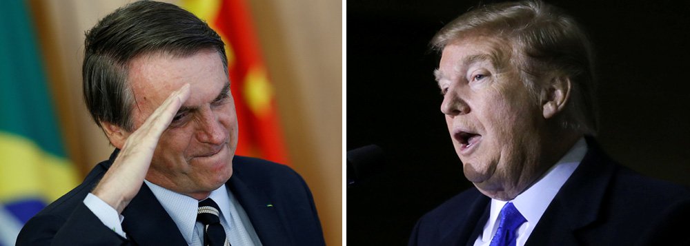 Trump exige de Bolsonaro um Brasil colonizado (Foto: Fotos: Reuters) Trump exige de Bolsonaro um Brasil colonizado