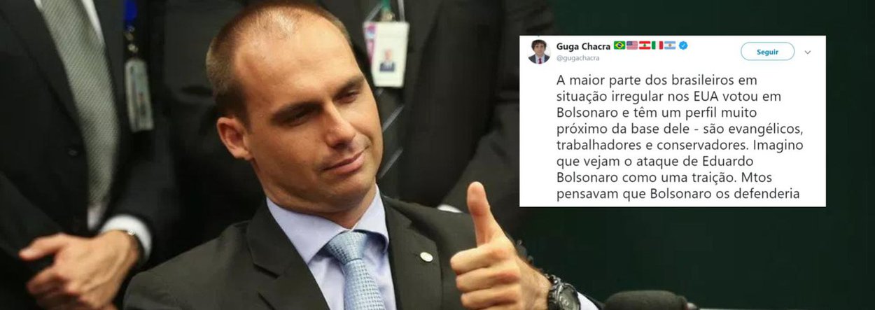 Guga Chacra: ataque de Eduardo Bolsonaro é traição a migrantes Guga Chacra: ataque de Eduardo Bolsonaro é traição a migrantes