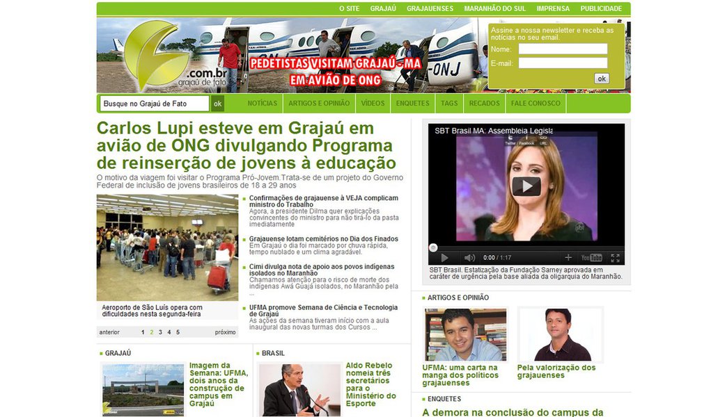 Portal Grajaú de Fato vive dia de New York Times (Foto: Divulgação) Portal Grajaú de Fato vive dia de New York Times