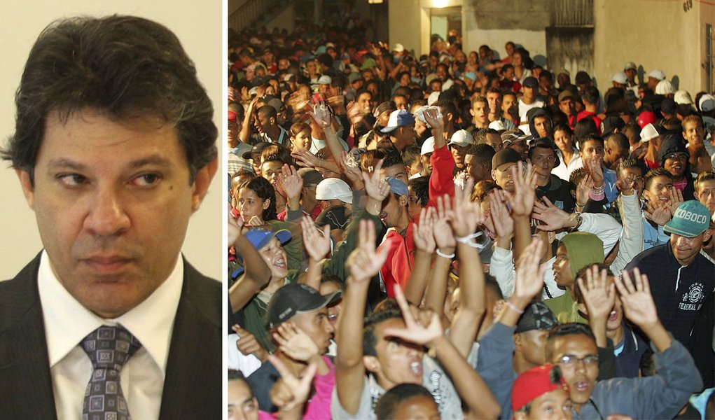 Haddad enfim encara o povo da periferia (Foto: Divulgação) Haddad enfim encara o povo da periferia