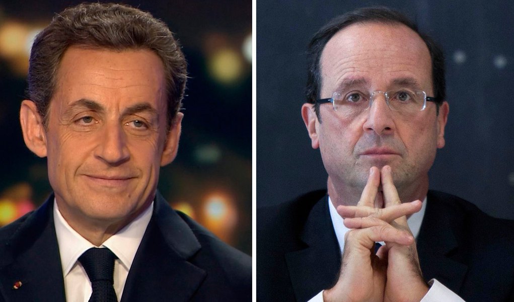Sarkozy ganha votos e se aproxima de Hollande (Foto: REUTERS) Sarkozy ganha votos e se aproxima de Hollande