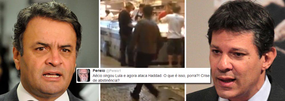 Vestido de anti-PT, Aécio chama Haddad de 'idiota' www.brasil247.com - Vestido de anti-PT, Aécio chama Haddad de 'idiota'
