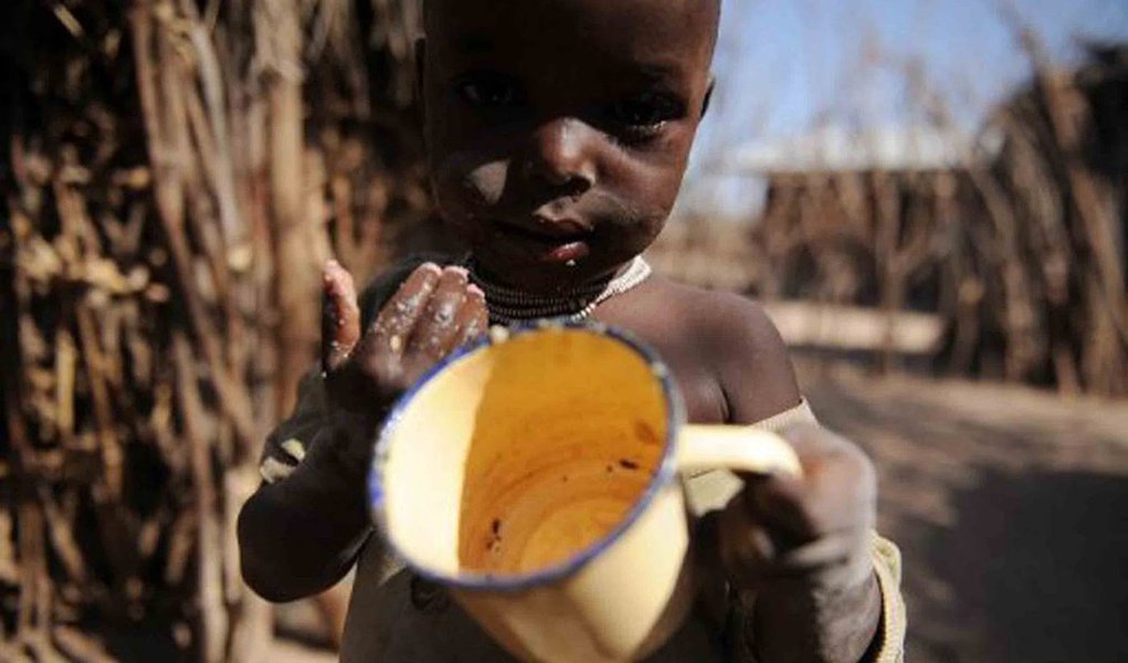 Ao menos cinco crianças morrem de fome a cada minuto (Foto: DIVULGAÇÃO) Ao menos cinco crianças morrem de fome a cada minuto