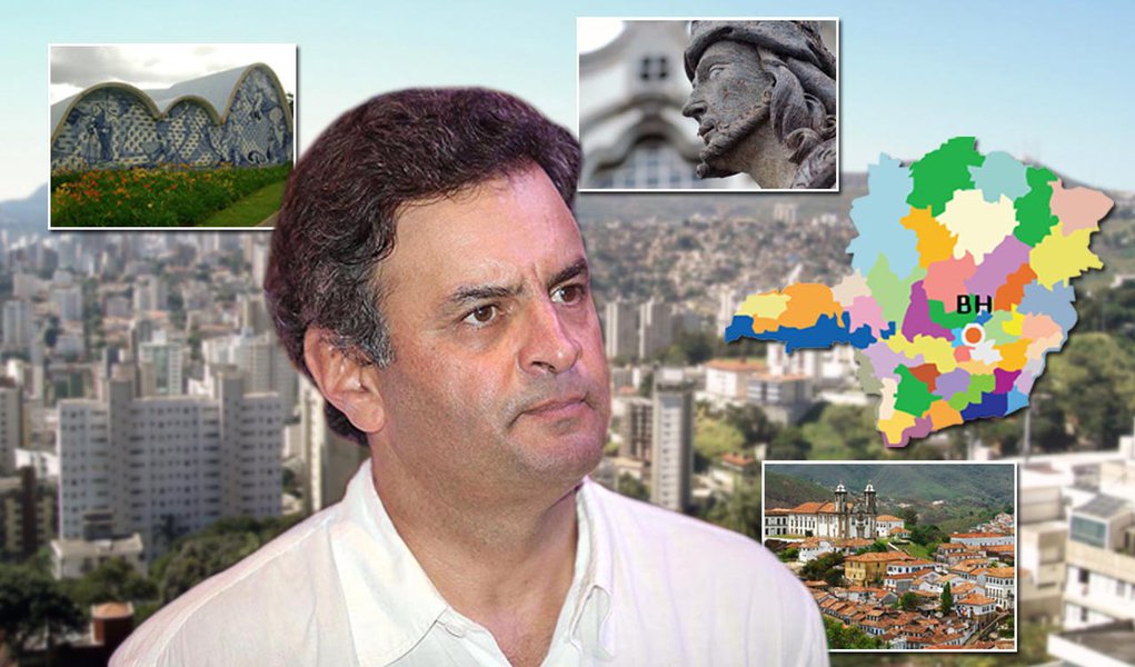 A pedra no caminho de Aécio vem de Minas (Foto: Edição/247) A pedra no caminho de Aécio vem de Minas