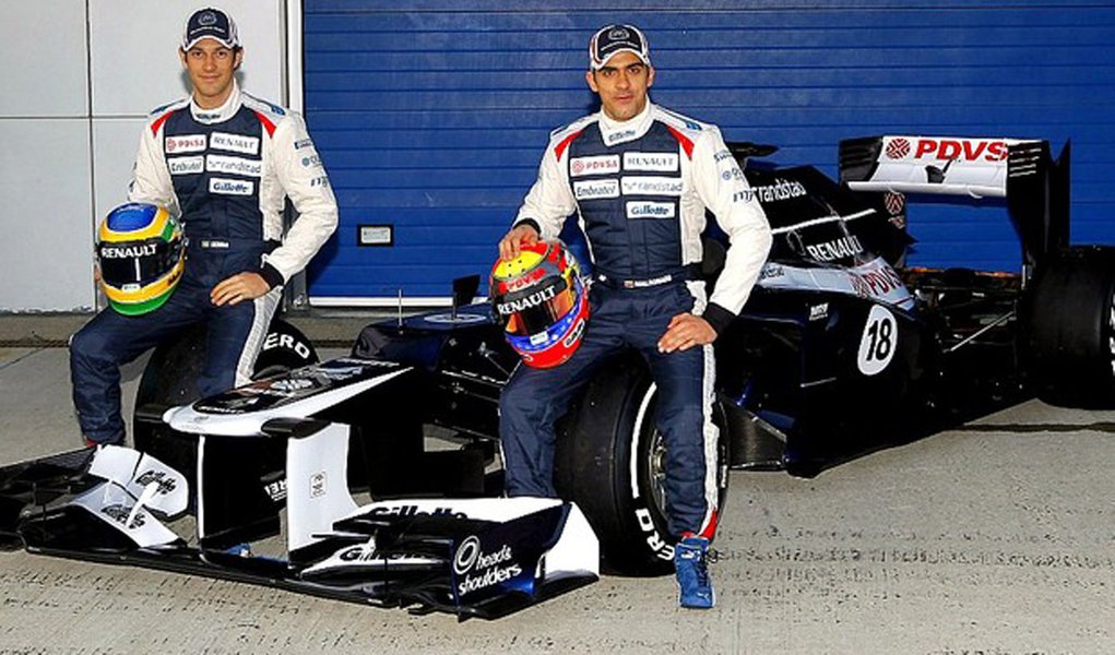 Williams apresenta carro de Bruno Senna (Foto: Divulgação/Williams) Williams apresenta carro de Bruno Senna
