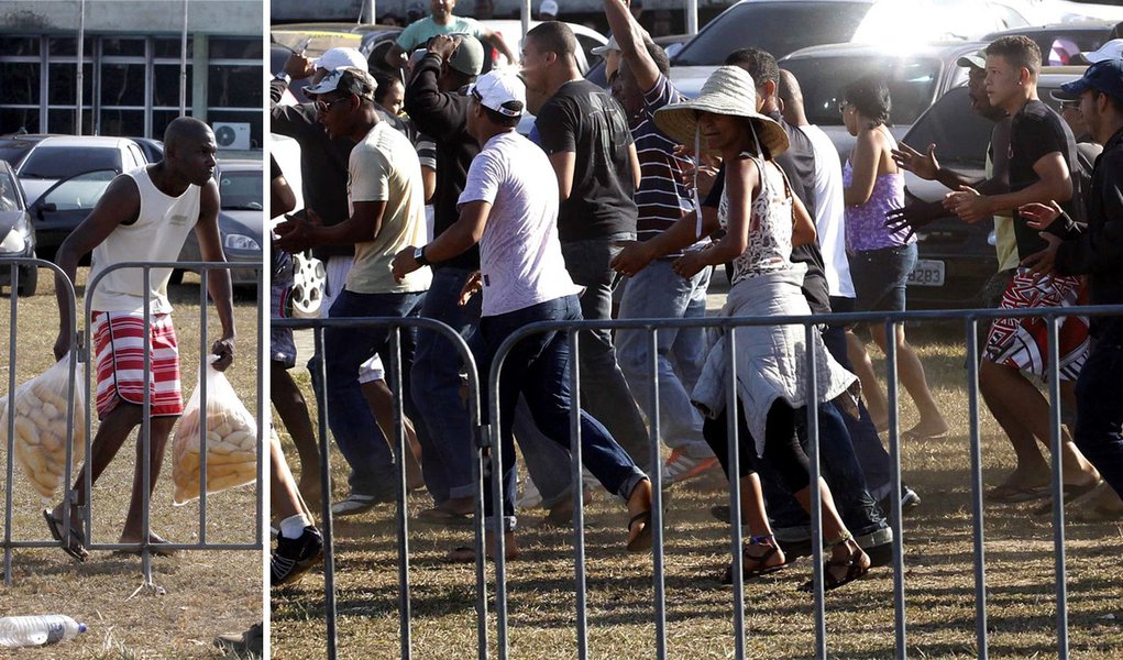Alimentos viram moeda de troca em greve na Bahia (Foto: Agência Estado) Alimentos viram moeda de troca em greve na Bahia