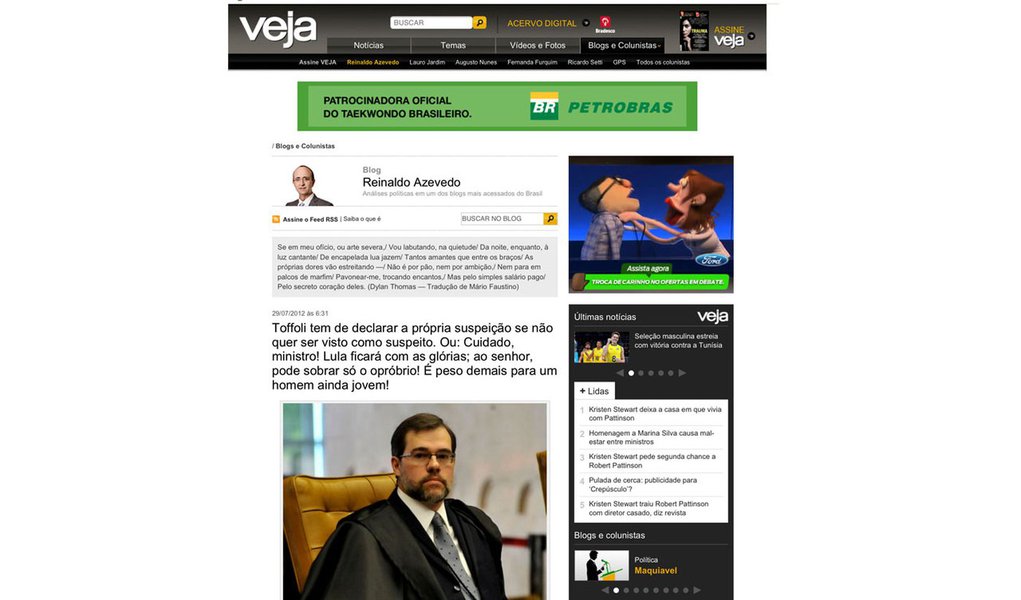 Com apoio oficial, Reinaldo desqualifica juiz (Foto: Divulgação) Com apoio oficial, Reinaldo desqualifica juiz