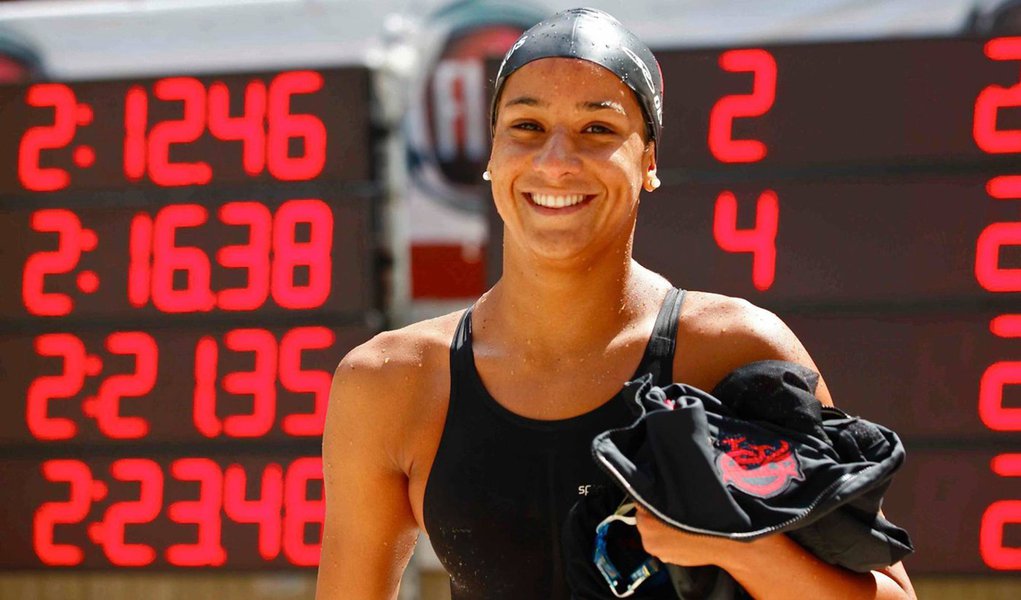 Joanna se classifica para as semi dos 200 medley (Foto: Divulgação) Joanna se classifica para as semi dos 200 medley