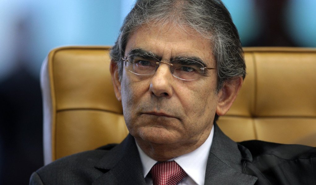 Ayres Britto veta a palavra mensalão (Foto: Nelson Jr/STF) Ayres Britto veta a palavra mensalão