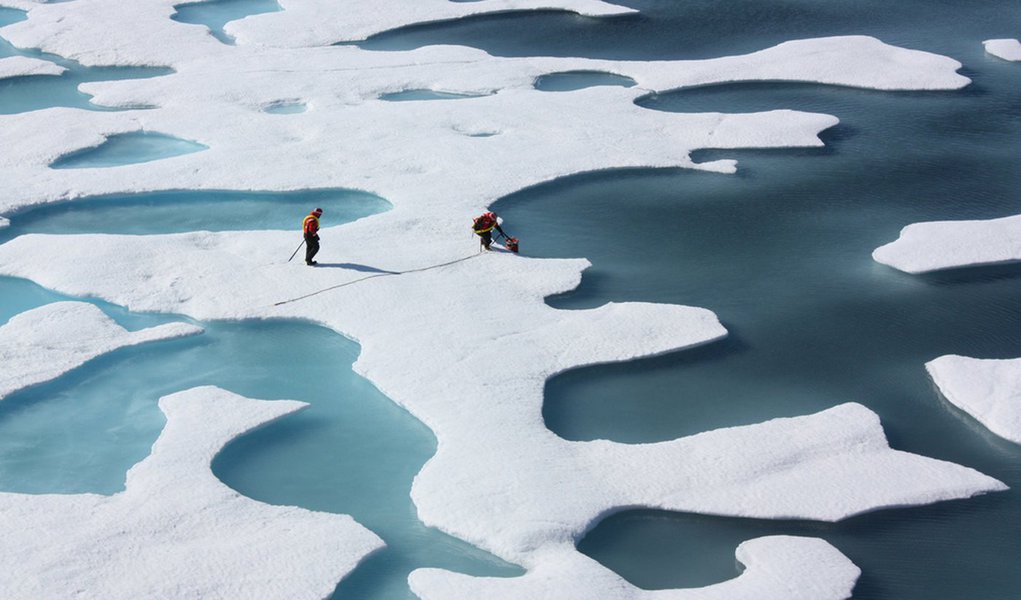 Gelo no Ártico vem diminuindo com o aquecimento global (Foto: Divulgação) Gelo no Ártico vem diminuindo com o aquecimento global