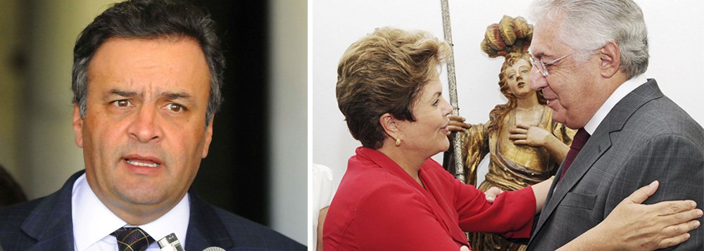 Aécio: "Brasil agora concorrerá com o Gabão" Aécio: "Brasil agora concorrerá com o Gabão"