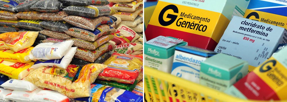 Alimentos e remédios pressionam a inflação Alimentos e remédios pressionam a inflação