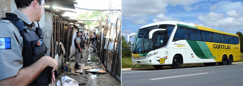 Insegurança: triplica número de assassinatos e ônibus é assaltado na BR-101 Insegurança: triplica número de assassinatos e ônibus é assaltado na BR-101