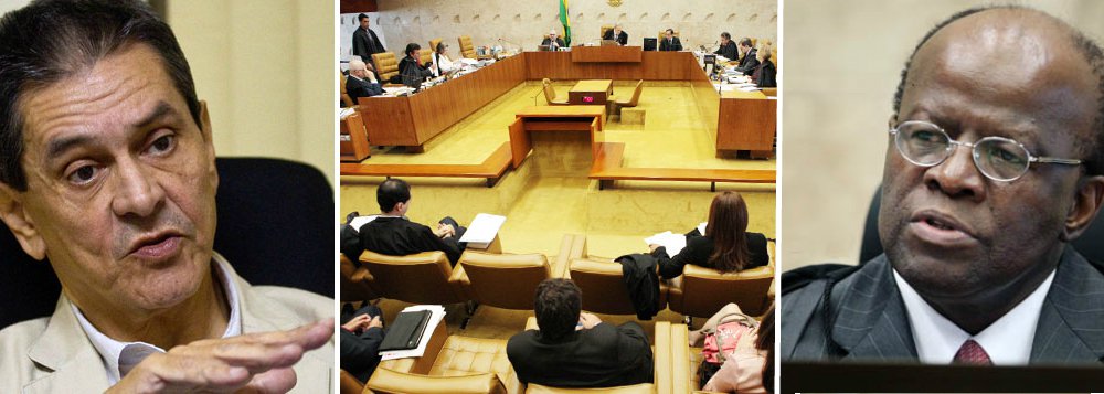 Jefferson diz que Barbosa virou um "estandarte" (Foto: Montagem 247) Jefferson diz que Barbosa virou um "estandarte"