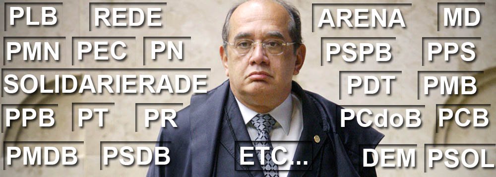 Decisão de Gilmar estimula criação de 38 partidos Decisão de Gilmar estimula criação de 38 partidos