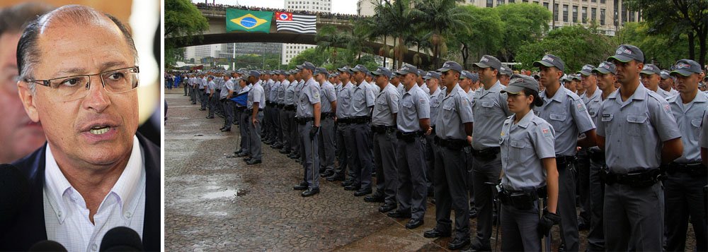 Emparedado pela violência, Alckmin libera mais PMs Emparedado pela violência, Alckmin libera mais PMs