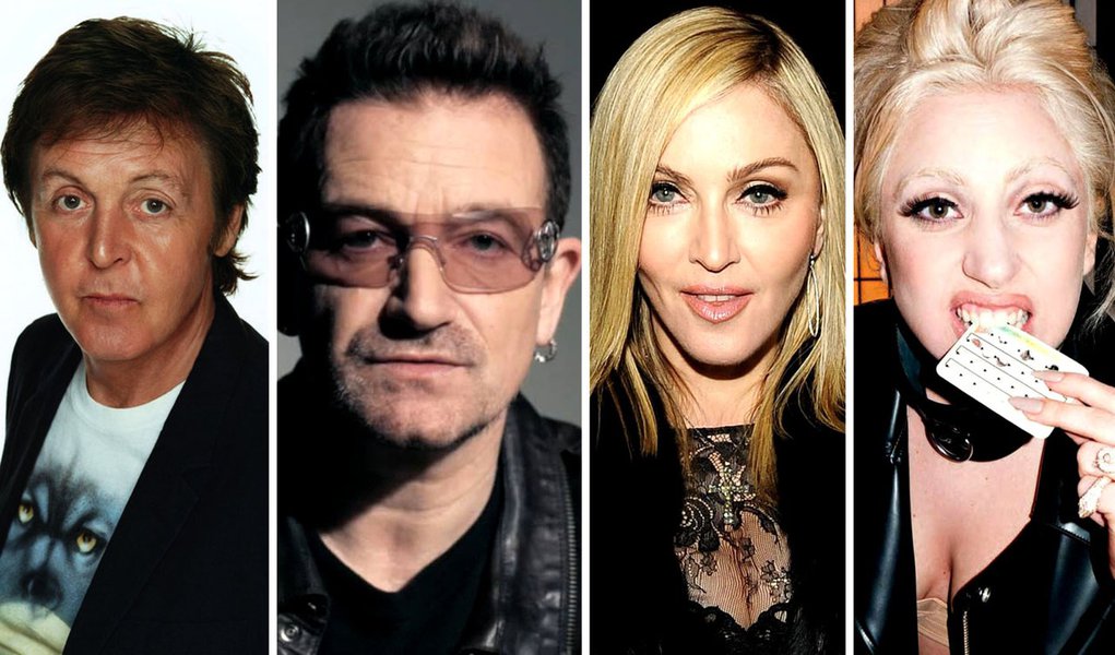 Paul McCartney, Bono Vox, Madonna e Lady Gaga vem aí! (Foto: Divulgação) Paul McCartney, Bono Vox, Madonna e Lady Gaga vem aí!