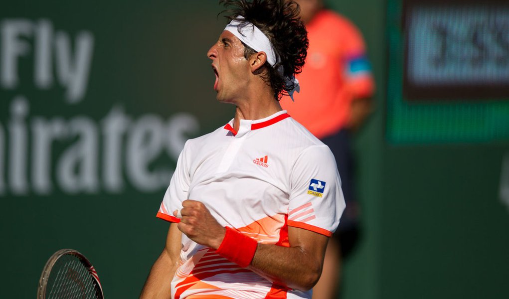 Bellucci surpreende e vence top 20 em Indian Wells (Foto: CELSO BAYO/AGÊNCIA ESTADO) Bellucci surpreende e vence top 20 em Indian Wells