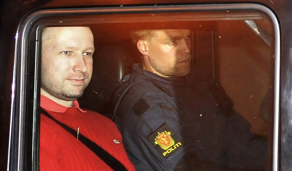 Atirador da Noruega não deve ser preso (Foto: REUTERS) www.brasil247.com - Atirador da Noruega não deve ser preso