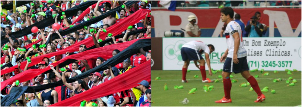 Fifa reavalia uso de caxirolas após incidente na Bahia Fifa reavalia uso de caxirolas após incidente na Bahia