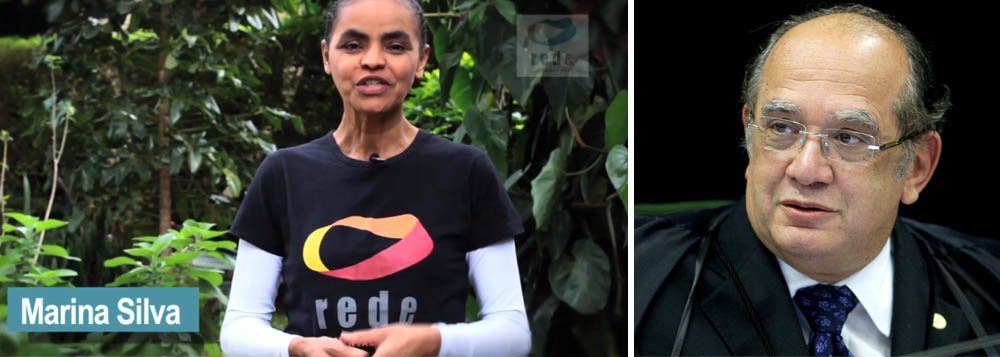 Marina agradece a Gilmar por decisão que abriu crise Marina agradece a Gilmar por decisão que abriu crise