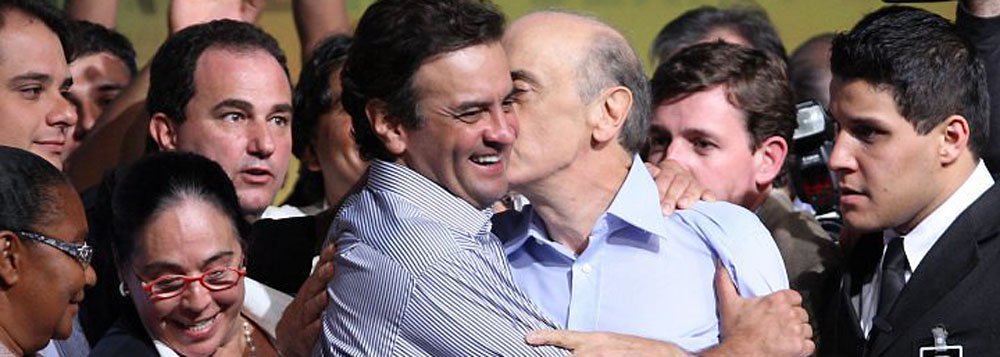 Serra quer assombrar Aécio até último segundo Serra quer assombrar Aécio até último segundo