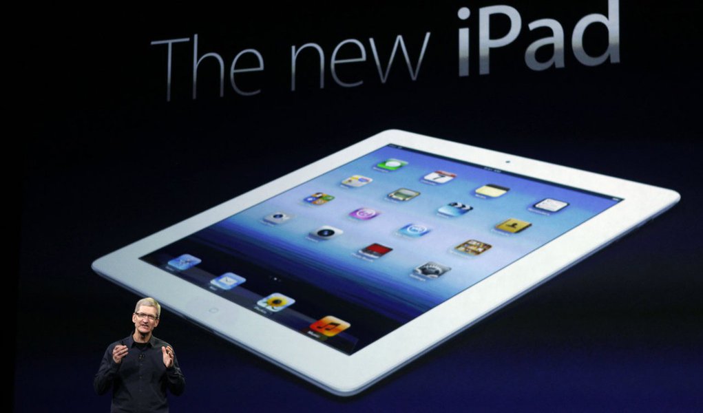 Apple apresenta o aguardado “novo iPad” (Foto: ROBERT GALBRAITH/Reuters) Apple apresenta o aguardado “novo iPad”
