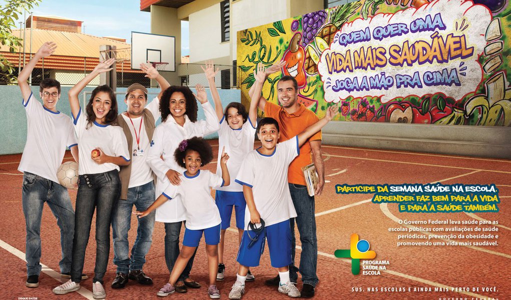 Campanha contra obesidade atinge 5 milhões de estudantes (Foto: Divulgação) Campanha contra obesidade atinge 5 milhões de estudantes
