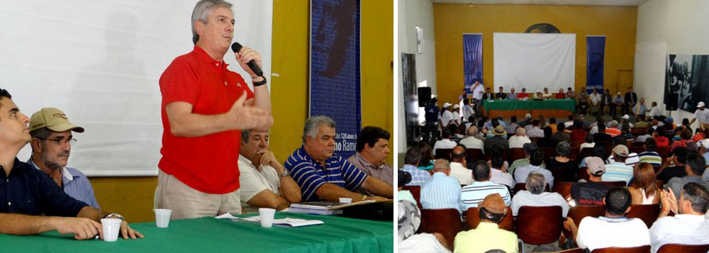 No interior, Collor diz que vai intermediar disputa entre produtores e índios No interior, Collor diz que vai intermediar disputa entre produtores e índios