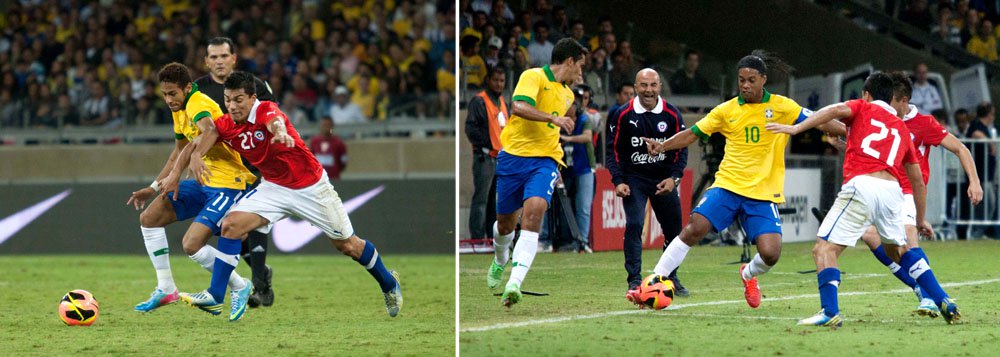 Brasil é vaiado em empate com o Chile no Mineirão Brasil é vaiado em empate com o Chile no Mineirão