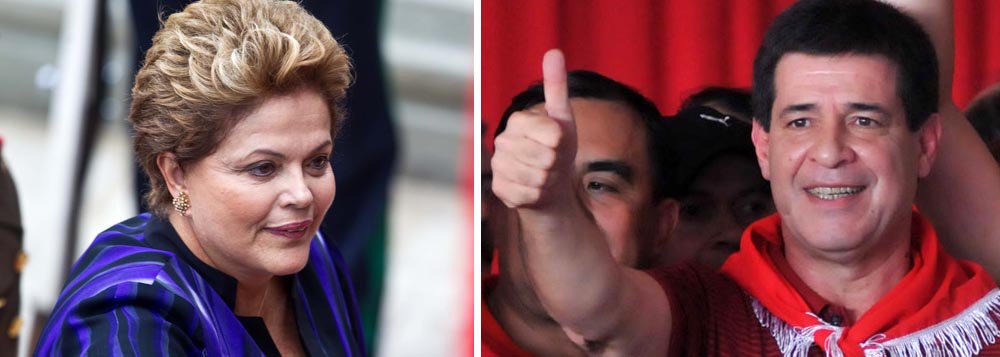 Dilma telefona ao presidente eleito do Paraguai Dilma telefona ao presidente eleito do Paraguai