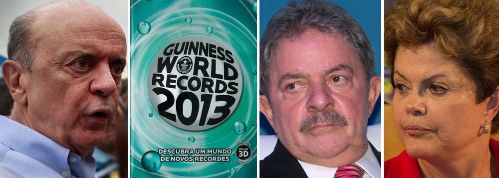 Furioso, Serra pede Lula no livros dos recordes Furioso, Serra pede Lula no livros dos recordes