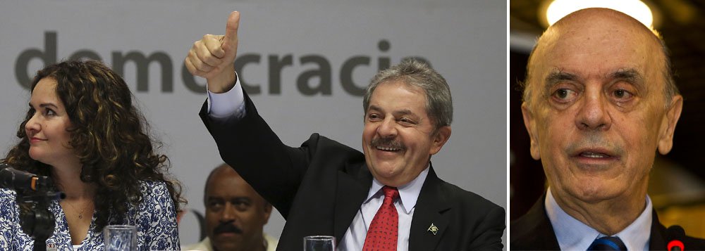 Lula: Serra não soube administrar banco em SP Lula: Serra não soube administrar banco em SP