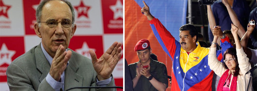 Em nota, PT saúda vitória de Maduro na Venezuela Em nota, PT saúda vitória de Maduro na Venezuela