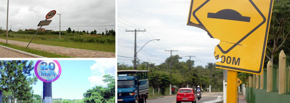 Vândalos estragam quase mil placas por ano Vândalos estragam quase mil placas por ano