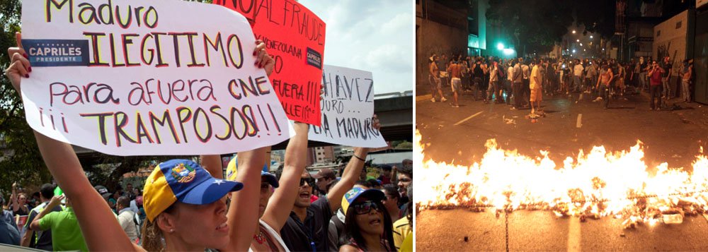 "Panelaço" convocado por Capriles gera tumulto "Panelaço" convocado por Capriles gera tumulto