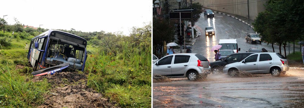 Chuvas fortes põem SP em estado de atenção Chuvas fortes põem SP em estado de atenção