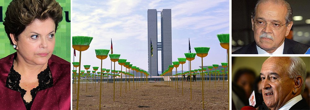 Dilma fecha sua reforma e continua a “faxineira” Dilma fecha sua reforma e continua a “faxineira”