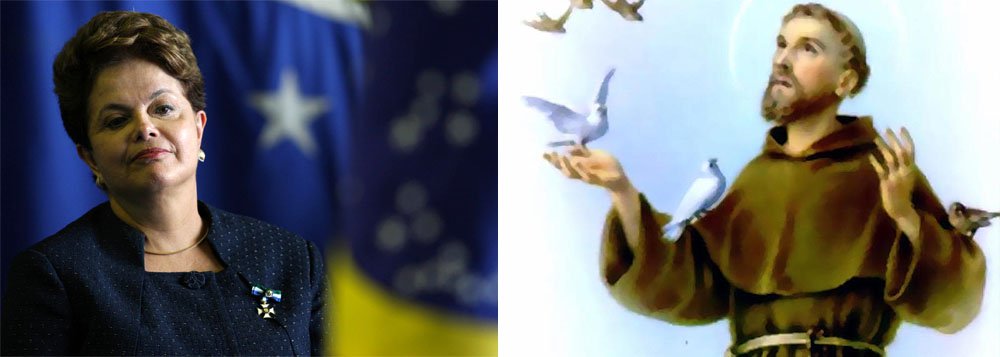 Folha vê Dilma como São Francisco de Assis Folha vê Dilma como São Francisco de Assis