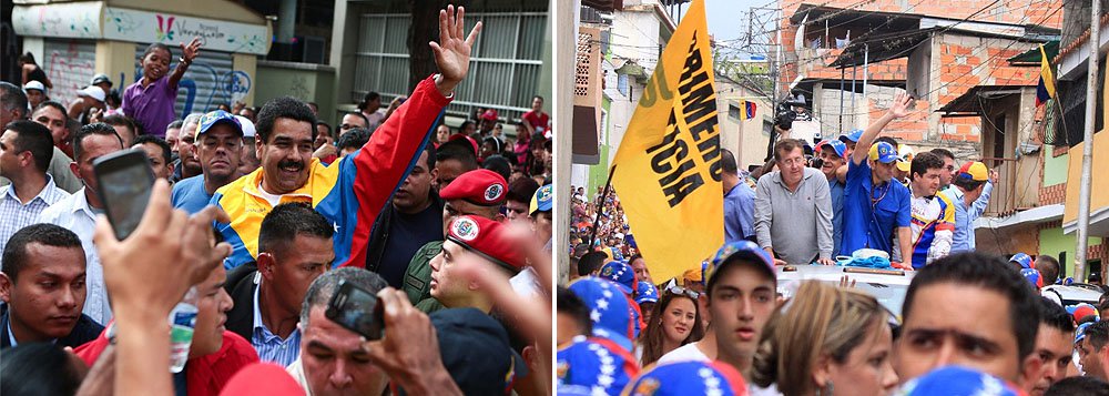 Maduro tem até 22 pontos de vantagem sobre Capriles Maduro tem até 22 pontos de vantagem sobre Capriles