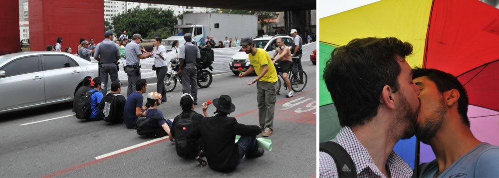 Manifestantes organizam beijaço contra Feliciano Manifestantes organizam beijaço contra Feliciano