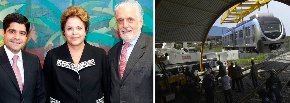 Wagner vai explicar maldição do metrô a Dilma Wagner vai explicar maldição do metrô a Dilma