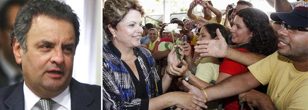 Aécio desdenha da popularidade da presidente www.brasil247.com - Aécio desdenha da popularidade da presidente