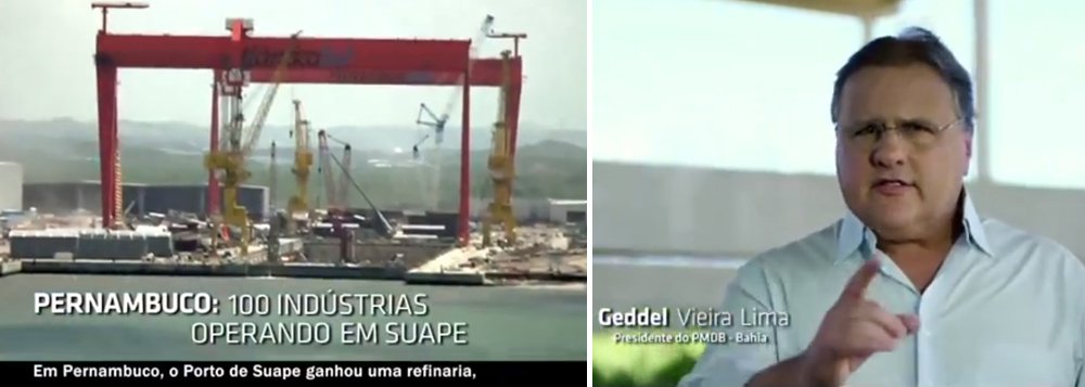Contra PT, Geddel enaltece Eduardo Campos na TV Contra PT, Geddel enaltece Eduardo Campos na TV