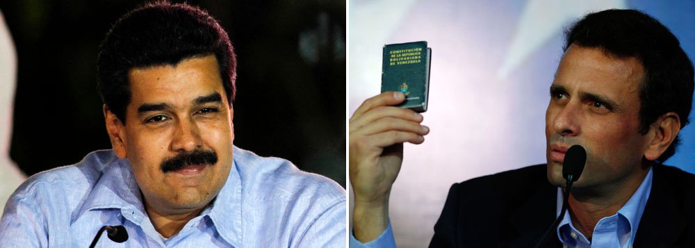 Maduro: Capriles quer manchar com violência e sangue uma vitória cantada www.brasil247.com - Maduro: Capriles quer manchar com violência e sangue uma vitória cantada