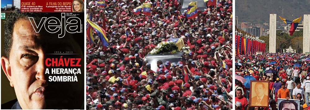 O povo idolatra Chávez e Veja vê herança maldita O povo idolatra Chávez e Veja vê herança maldita