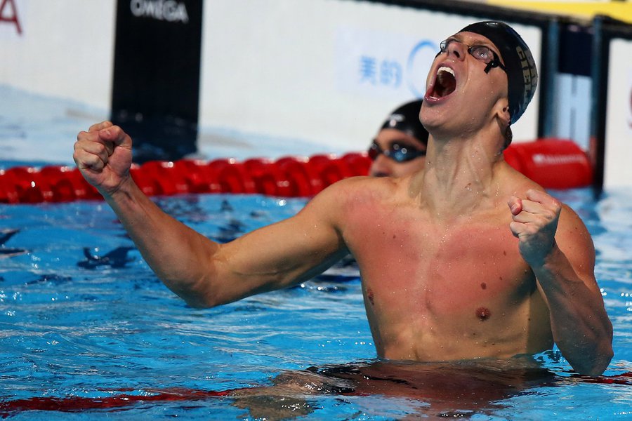 Cielo conquista 3º ouro nos 50 metros livres (Foto: Satiro Sodre/SSPress) Cielo conquista 3º ouro nos 50 metros livres