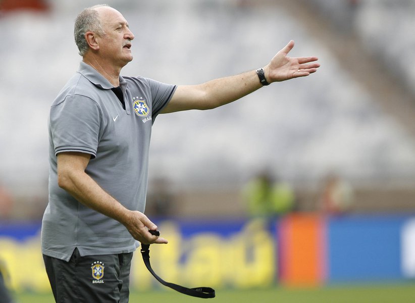Felipão mantém time da Copa para amistoso (Foto: Rafael Ribeiro) Felipão mantém time da Copa para amistoso