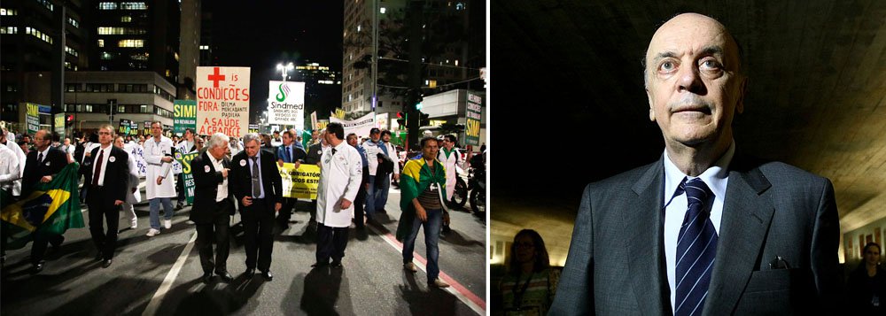 Serra volta à agenda do PSDB em ato médico Serra volta à agenda do PSDB em ato médico